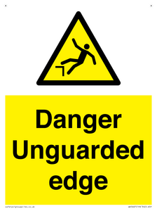 Danger Unguarded edge